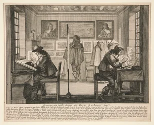 Les Graveurs dans leur atelier, de la série Les Artistes dans leur atelier