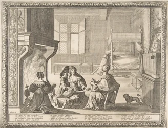 Visite de la nourrice, 1633