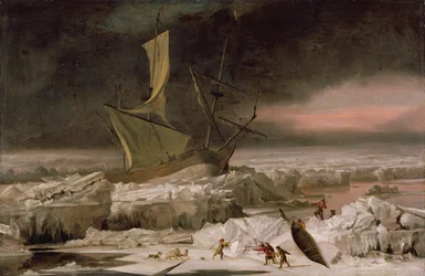 Aventure arctique, ou Un navire en détresse au large du Groenland, c.1677