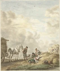 Scène de moisson