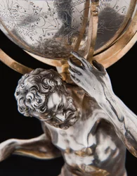 Deux globes terrestres et célestes exceptionnels, soutenus par Hercule et Atlas, Augsbourg, 1697-99