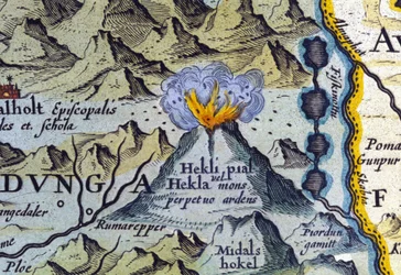 Le volcan Hekla en Islande. Atlas d