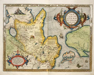Carte de la Tartarie, Asie centrale et septentrionale, extraite du Theatrum Orbis Terrarum d