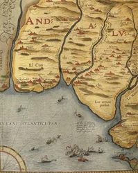 Port de Palos en Andalousie, du Theatrum Orbis Terrarum