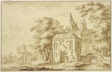 Porte de ville avec herse