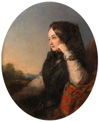 La Tristesse (oil on canvas)