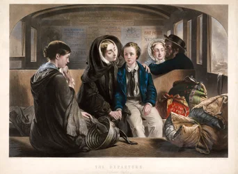 Le départ en seconde classe, pub. 1857