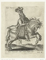 Cavalier français avec pistolet