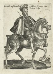 Noble néerlandais à cheval
