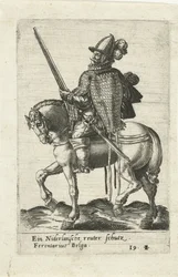 Cavalier néerlandais avec fusil