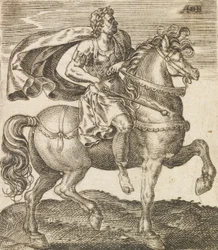 Un Vitellius des Douze Césars à cheval, vers 1565-1587