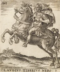 Claude Tibère Néron des Douze Césars à cheval