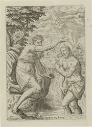Baptême du Christ (Scènes de la Bible, Biblia sacra)