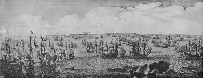 Bataille dans les Downs, vers 1639