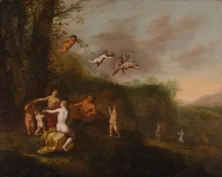 Bacchus et Nymphes dans un Paysage