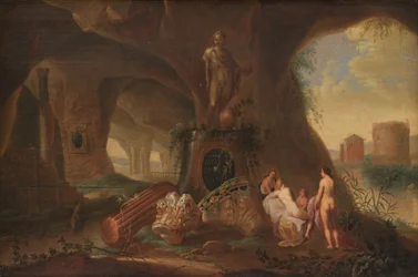 Nymphes dans une grotte