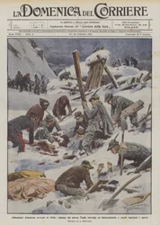 Abondantes chutes de neige désastreuses en Italie, avalanche qui près de Tenda emporte un campement