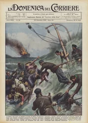 Aperçu un navire en flammes au large de Nice, le vapeur Livourne en route pour Gênes accourait ?