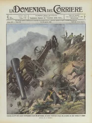 Canon de 149 de nos fortifications, les plus hautes du monde, sur le mont Chaberton