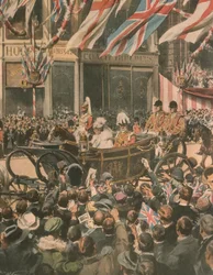 Illustration de couverture du jubilé du roi George V; Londres, Angleterre