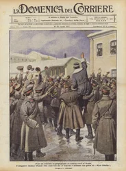 Après un discours de propagande aux soldats russes d