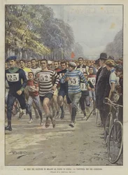 Le tour des bastions de Milan au pas de course, le départ des 160 coureurs