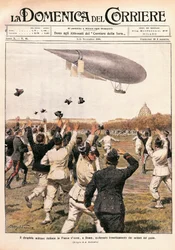 Vol du dirigeable piloté par Crocco et Ricaldoni à Rome, le 31 octobre