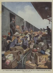 Pour Noël des soldats en Afrique, départ de Milan, comme de chaque autre ville, de vagues de cadeaux