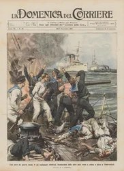 Un navire de guerre russe, dont l