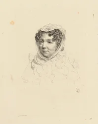 Portrait de Madame Desforges, cousine de Devéria. (IFF 40)