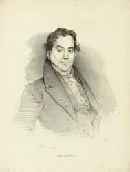 Portrait du chanteur et compositeur Gioseffo Catrufo 1771-1851, 1830