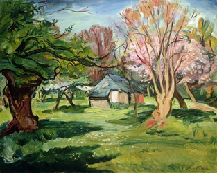 Maison dans un pré