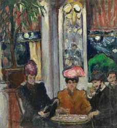 Scènes dans une brasserie parisienne