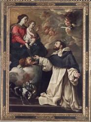 La Vierge présentant le rosaire à Saint Dominique, vers 1679-88