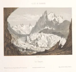 Vue sur le glacier Mer-de-Glace près de Les Bois et Les Tines
Claciers des Bois, depuis les Tines
Souvenir de Chamonix-Mont-Blanc (titre de la série)
Musée du Mont-Blanc (titre de la série)