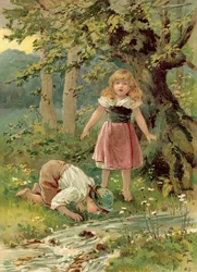 Le Frère buvant au Ruisseau
