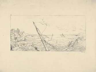 Blocus de pierre au large de Charleston, Caroline du Sud, des Gravures de la guerre confédérée, 1861-63