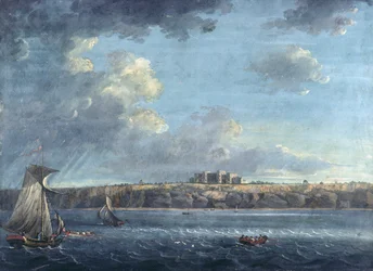 Highcliffe, près de Christchurch, depuis la mer