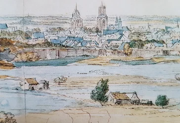Vue de Maastricht (A F vd Meulen, 1673), détail 2
