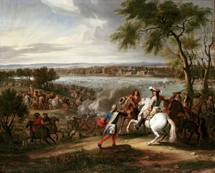 Le roi Louis XIV de France traversant le Rhin, 12 juin 1672