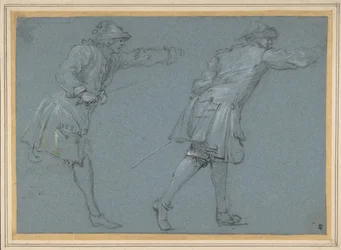 Étude de deux soldats s