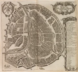 Carte de Moscou. De : Vermehrte Newe Beschreibung der Muscowitischen..., 1656