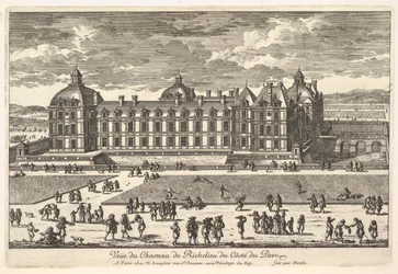 Vue du Château de Richelieu du côté du Parc, 17ème siècle