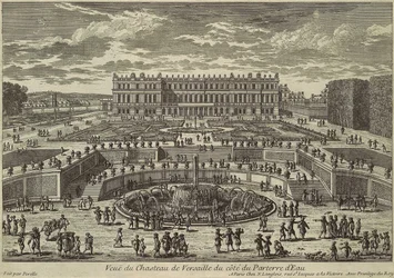 Vue de Versailles, façade du jardin