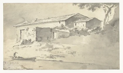 Maison dans un paysage méridional