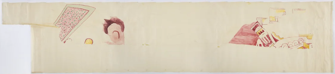 Copie de fragments de peintures de Teotihuacan, État de Mexico