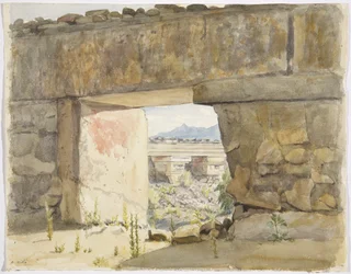 Bâtiments en ruine à Mitla, Oaxaca