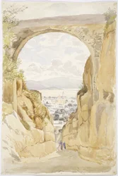 San Andrés Chalchicomula, État de Puebla, Mexique (aquarelle)