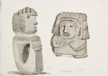 Figures en pierre à Papantla, Mexique
