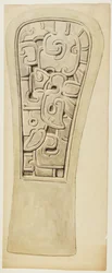 Relief en pierre de Veracruz, Mexique